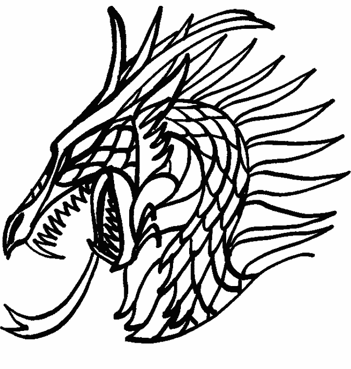 dragon012.gif - Dessins dragon à colorier