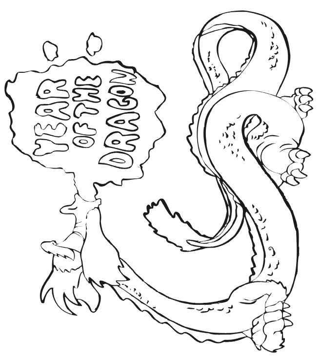 dragon066.gif - Dessins dragon à colorier