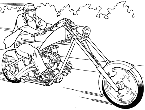 moto_05.gif - Dessins moto à colorier