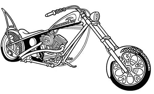 moto_06.gif - Dessins moto à colorier