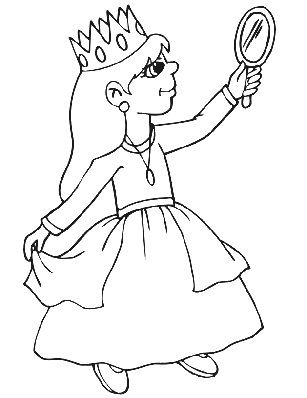 princesse056.gif - Dessins princesse à colorier
