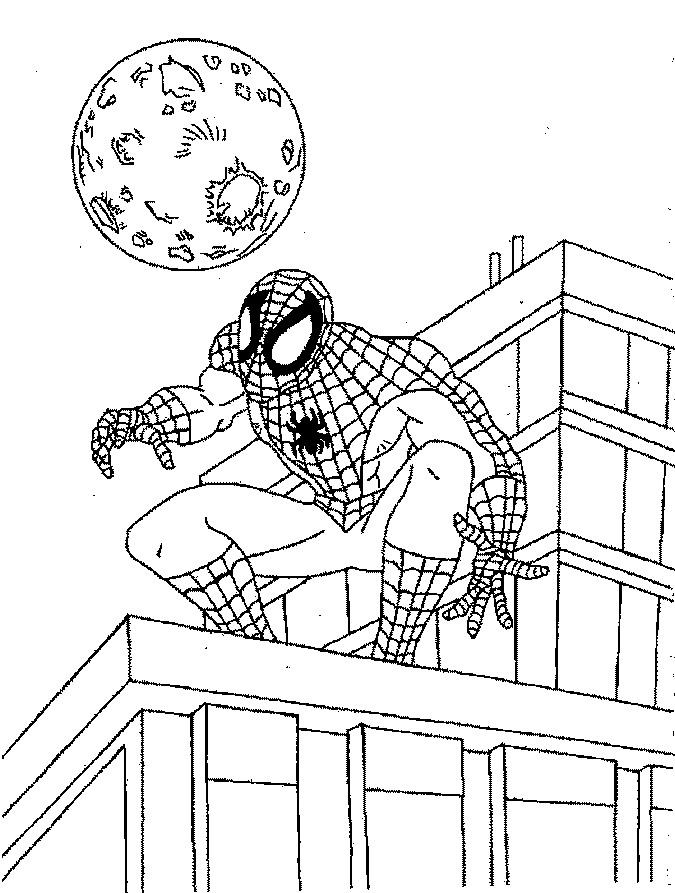 spiderman_15.gif - Dessins spiderman à colorier