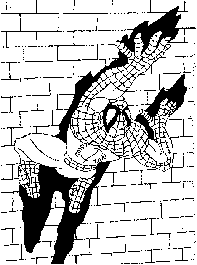 spiderman_19.gif - Dessins spiderman à colorier