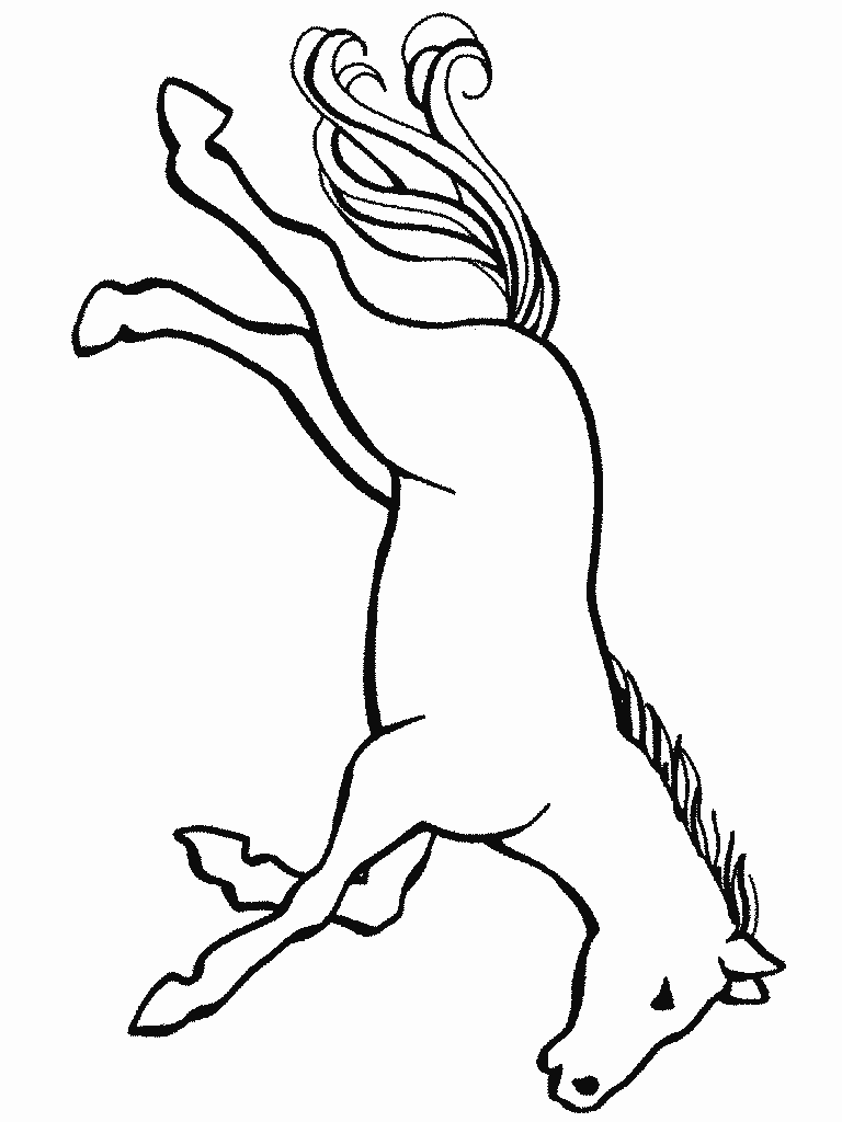 cheval002.gif - Dessins cheval à colorier