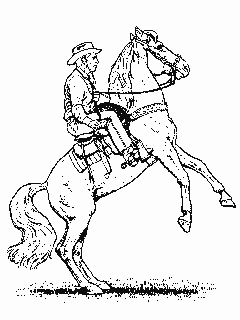 cheval003.gif - Dessins cheval à colorier