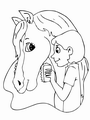 Dessins à colorier gratuits cheval