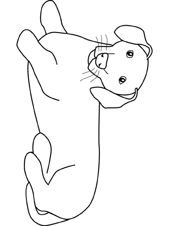 chien016.gif - Dessins chien à colorier
