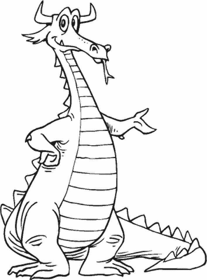 dragon003.gif - Dessins dragon à colorier