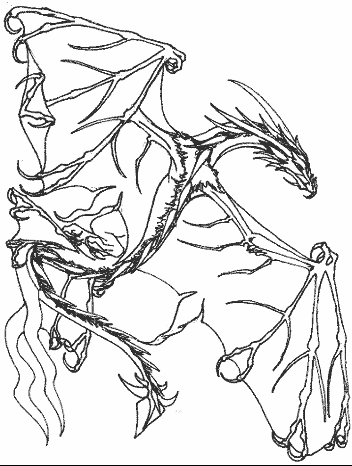 dragon011.gif - Dessins dragon à colorier