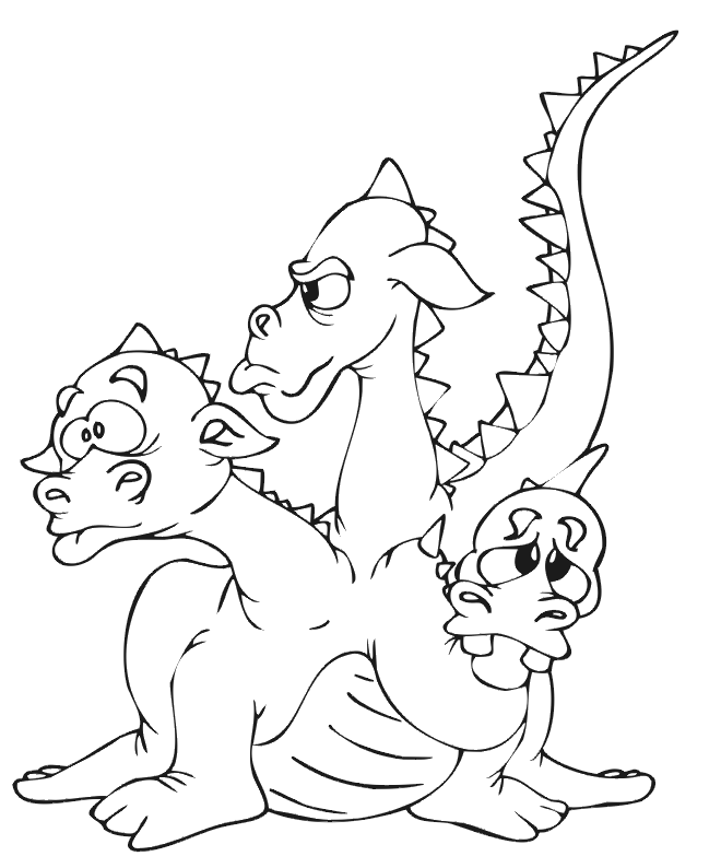dragon020.gif - Dessins dragon à colorier