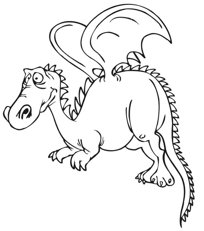 dragon043.gif - Dessins dragon à colorier