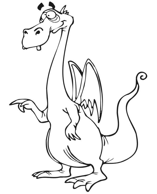 dragon055.gif - Dessins dragon à colorier