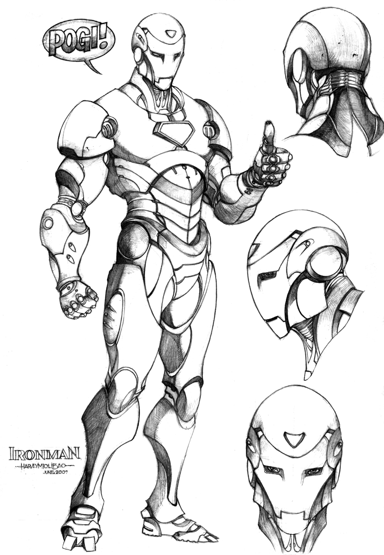 ironman001.gif - Dessins ironman à colorier