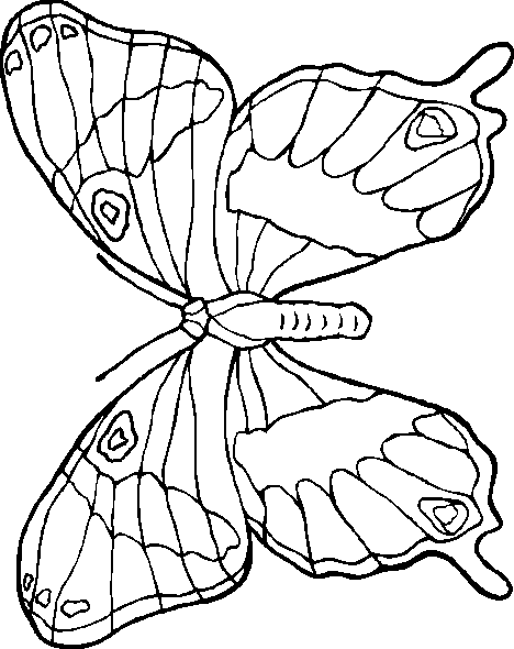 papillon_12.gif - Dessins papillon à colorier