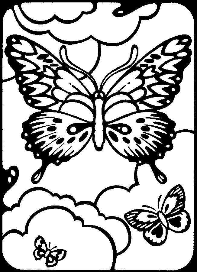 papillon_18.gif - Dessins papillon à colorier