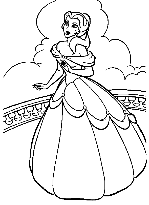princesse014.gif - Dessins princesse à colorier