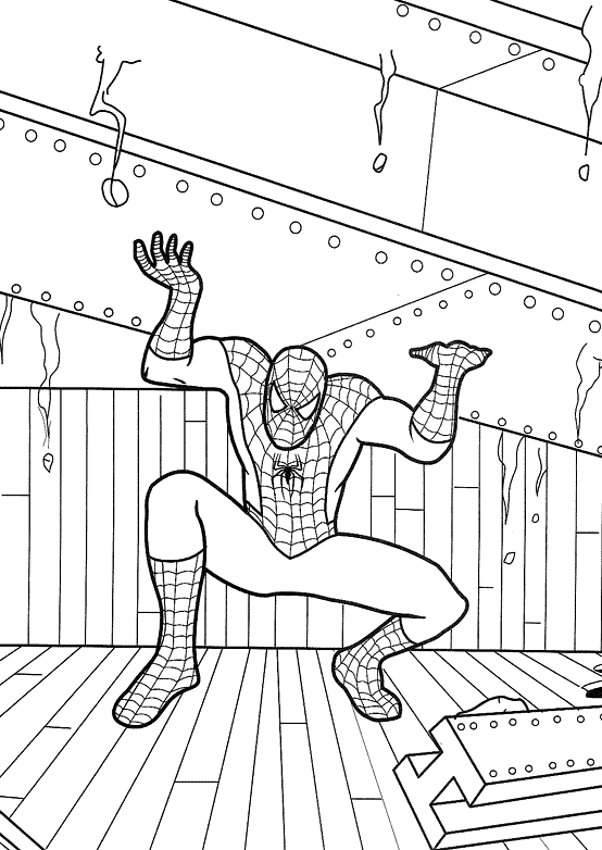 spiderman_02.gif - Dessins spiderman à colorier