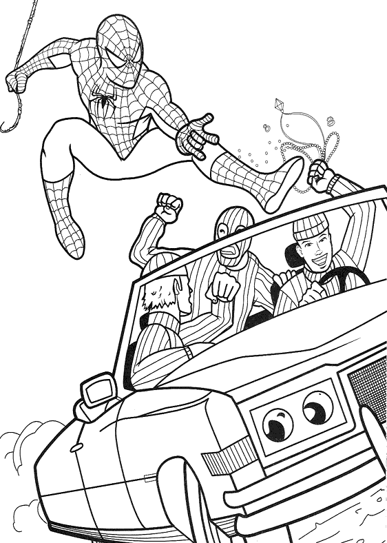 spiderman_03.gif - Dessins spiderman à colorier