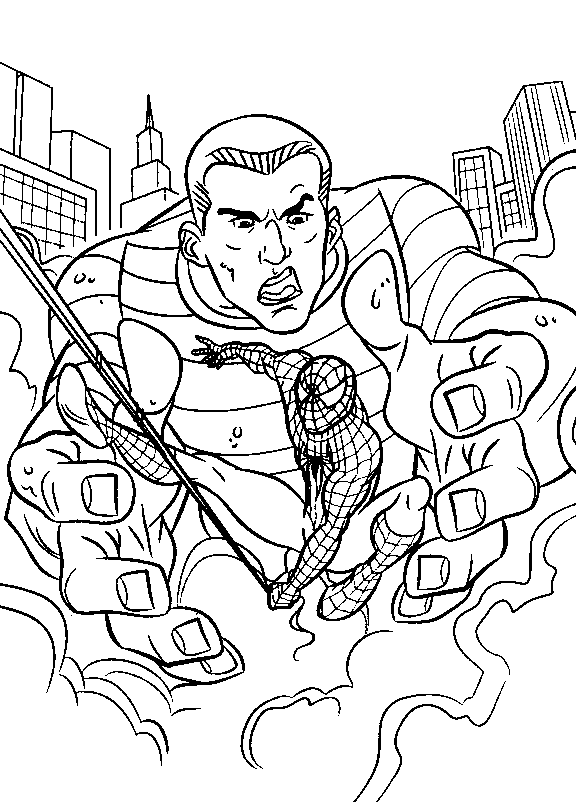 spiderman_05.gif - Dessins spiderman à colorier