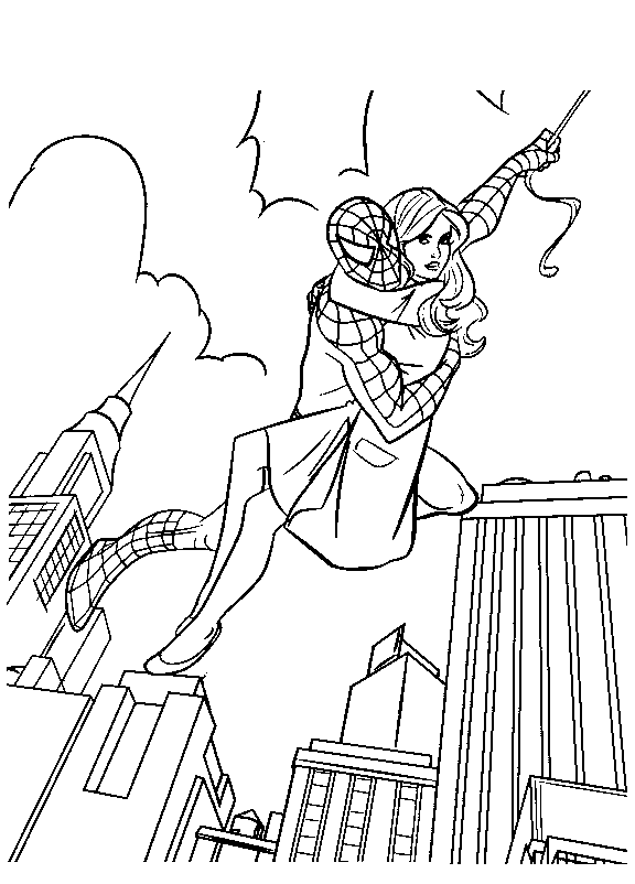 spiderman_06.gif - Dessins spiderman à colorier