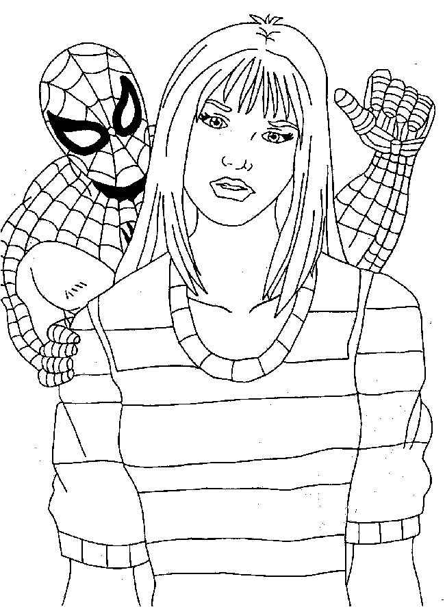 spiderman_12.gif - Dessins spiderman à colorier