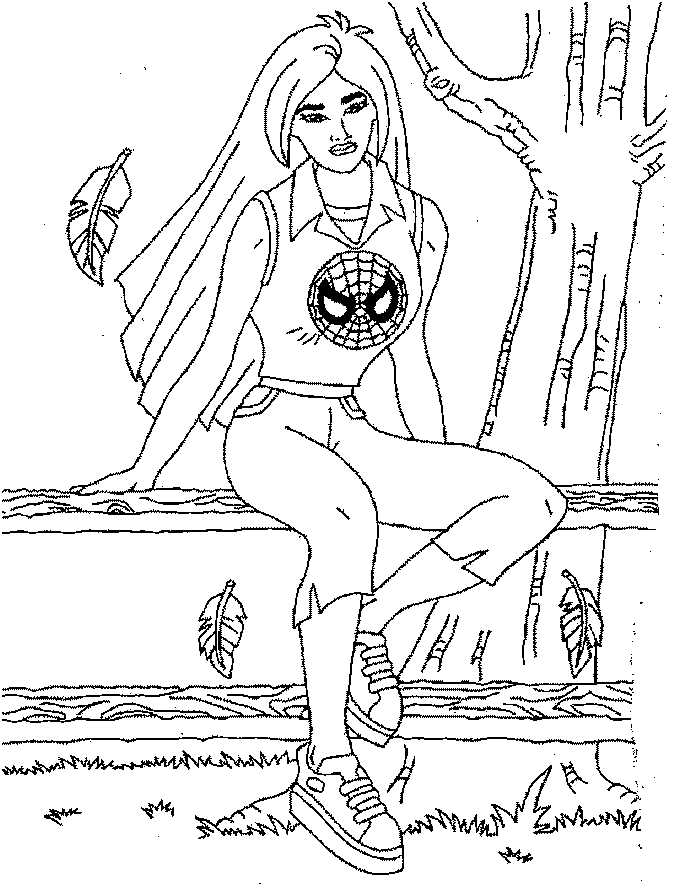 spiderman_17.gif - Dessins spiderman à colorier
