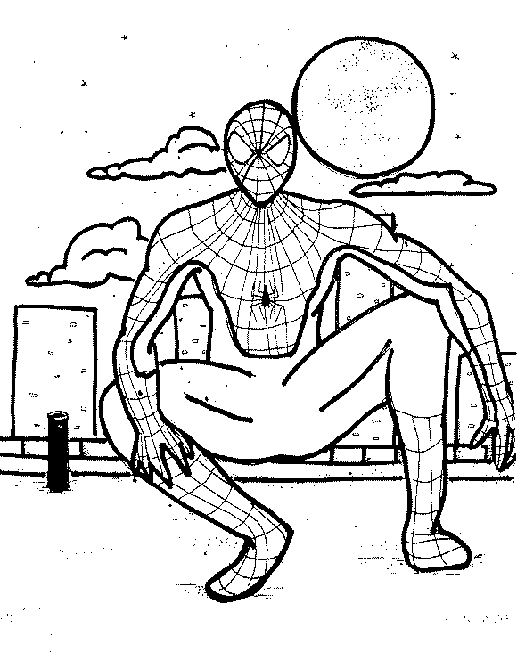 spiderman_20.gif - Dessins spiderman à colorier